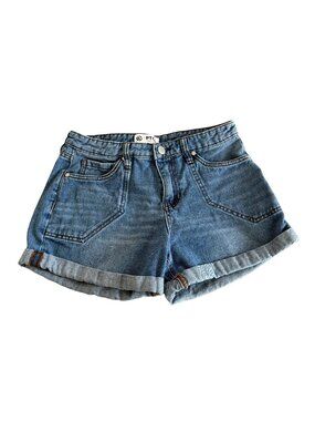 PTCL Ethical Clothing Women's 28 Cuffed Light Wash Jean Shorts
